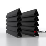 Ламели для забора жалюзи Luxe Л RAL 9005 – покрытие порошковое, толщина 0,45 мм в Красноярске | фото 1