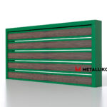 Планкен для забора Printec под дерево 120 mm RAL 6002 – покрытие полиэстер, толщина 0,45 мм в Красноярске | фото 1