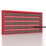 Планкен для забора Printec под дерево 120 mm RAL 3003 – покрытие матовое, толщина 0,45 мм в Красноярске | фото 4