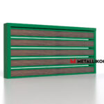 Планкен для забора Printec под дерево 120 mm RAL 6002 – покрытие полиэстер, толщина 0,45 мм в Красноярске | фото 3