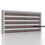 Планкен для забора Printec под дерево 120 mm RAL 7004 – покрытие полиэстер, толщина 0,45 мм в Красноярске | фото 3