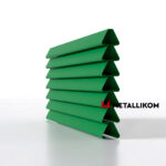 Ламели для забора жалюзи Premium U RAL 6010 – покрытие порошковое, толщина 0,45 мм в Красноярске | фото 1